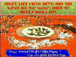 Bài giảng Âm nhạc 8 - Tiết 21: Ôn tập bài hát