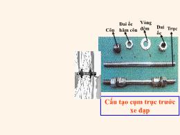 Bài giảng Công nghệ 8 - Bài 24: Khái niệm về 