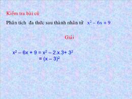 Bài giảng Đại số 8 - Chương I: Phép nhân và p
