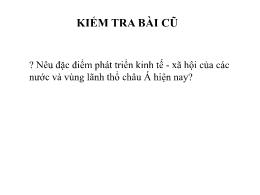 Bài giảng Địa lí Lớp 8 - Tiết 10, Bài 8: Tình