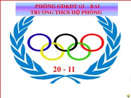 Bài giảng Giáo dục thể chất 8 - Tuần 11, Tiết