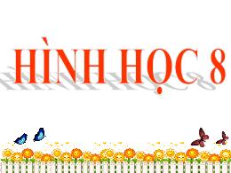 Bài giảng Hình học 8 - Bài: Hình bình hành