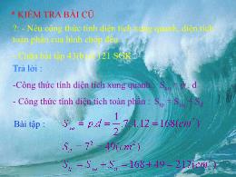 Bài giảng Hình học 8 - Chương IV: Hình lăng t