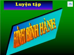 Bài giảng Hình học 8 - Tiết 13: Luyện tập Hìn