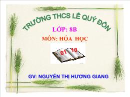 Bài giảng Hóa học 8 - Bài 10: Hóa trị (Tiếp t