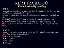 Bài giảng Lịch sử 8 - Tiết 48, Bài 39: Phong 