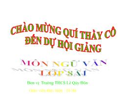 Bài giảng Ngữ văn 8 - Bài 13: Dấu ngoặc đơn v