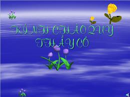 Bài giảng Toán 8 - Chương III: Tam giác đồng