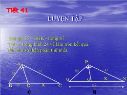 Bài giảng Toán 8 - Chương III: Tam giác đồng