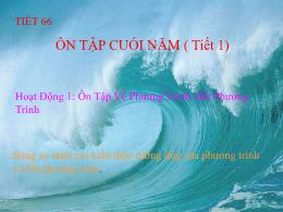 Bài giảng Toán 8 - Chương IV: Bất phương trìn