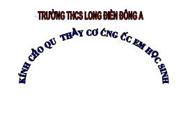 Bài giảng Toán 8 - Tiết 56, Bài 2: Hình hộp c