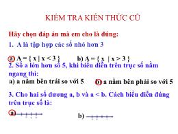 Bài giảng Toán 8 - Tiết 60: Bất phương trình 