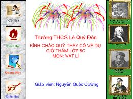 Bài giảng Vật lí 8 - Bài 9: Áp suất khí quyển