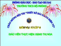 Bài giảng Vật lí 8 - Tiết 14, Bài 10: Lực đẩy