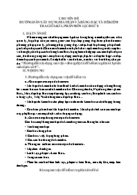 Chuyên đề Hướng dẫn xây dựng ma trận và bảng