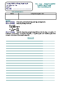 Đề kiểm tra Toán 8 - Năm học 2017-2018 - Trườ