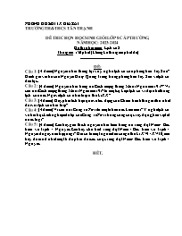 Đề thi HSG Lịch sử 8 - Năm học 2023-2024 - Tr