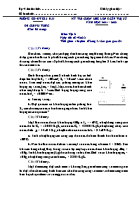 Đề thi HSG Vật lí 8 - Năm học 2021-2022 - PGD