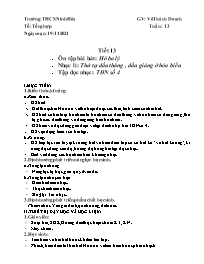 Giáo án Âm nhạc 8 - Tuần 13 - Năm học 2021-20