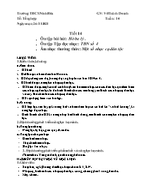 Giáo án Âm nhạc 8 - Tuần 14 - Năm học 2021-20