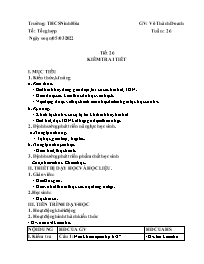Giáo án Âm nhạc 8 - Tuần 26 - Năm học 2021-20