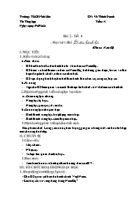 Giáo án Âm nhạc 8 - Tuần 4 - Năm học 2021-202