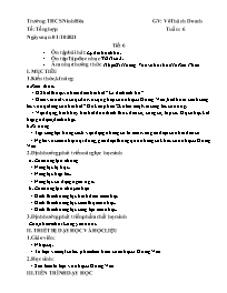 Giáo án Âm nhạc 8 - Tuần 6 - Năm học 2021-202