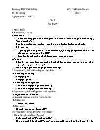 Giáo án Âm nhạc 8 - Tuần 7 - Năm học 2021-202