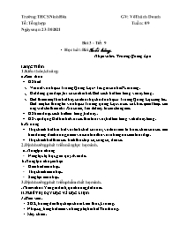 Giáo án Âm nhạc 8 - Tuần 9 - Năm học 2021-202