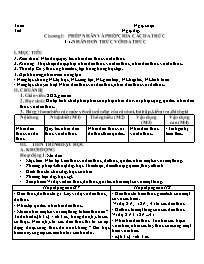 Giáo án cả năm môn Đại số Lớp 8