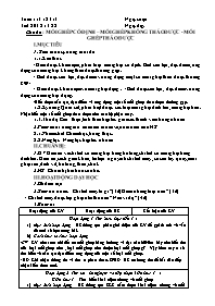 Giáo án Công nghệ 8 - Tuần 11-14
