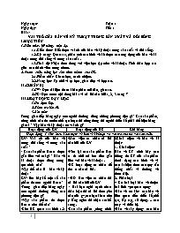 Giáo án Công nghệ 8 - Tuần 1+2