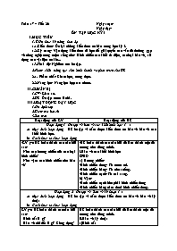 Giáo án Công nghệ 8 - Tuần 17
