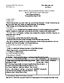 Giáo án Công nghệ 8 - Tuần 24 - Lê Thị Trí