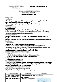 Giáo án Công nghệ 8 - Tuần 25 - Lê Thị Trí