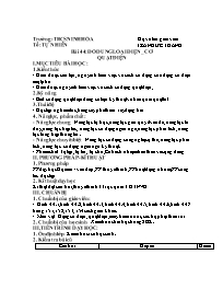 Giáo án Công nghệ 8 - Tuần 25 - Năm học 2021-