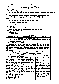 Giáo án Công nghệ 8 - Tuần 25+26