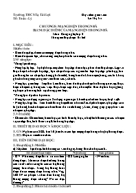 Giáo án Công nghệ 8 - Tuần 27 - Lê Thị Trí