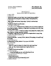 Giáo án Công nghệ 8 - Tuần 27 - Năm học 2021-