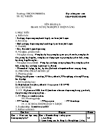 Giáo án Công nghệ 8 - Tuần 28 - Năm học 2021-