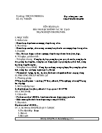 Giáo án Công nghệ 8 - Tuần 29 - Năm học 2021-