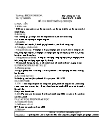 Giáo án Công nghệ 8 - Tuần 34 - Năm học 2021-