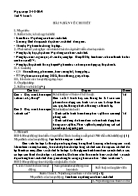 Giáo án Công nghệ 8 - Tuần 5 - Năm học 2019-2