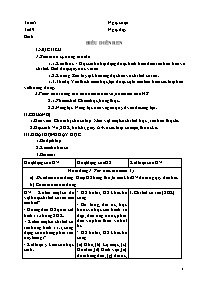 Giáo án Công nghệ 8 - Tuần 5+6