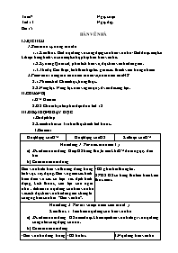 Giáo án Công nghệ 8 - Tuần 7+8