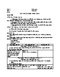 Giáo án Công nghệ Lớp 8 - Tuần 3+4