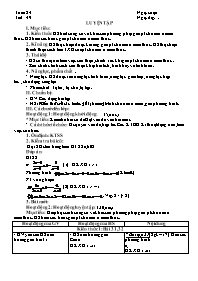 Giáo án Đại số 8 - Tuần 24 - Năm học 2020-202