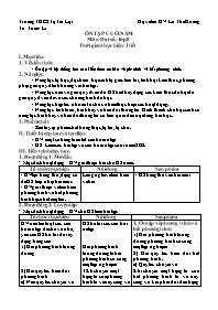 Giáo án Đại số 8 - Tuần 32-35 - Lê Thể Hương