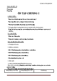 Giáo án Đại số Lớp 8 - Tuần 10, Tiết 19+20