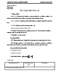 Giáo án Đại số Lớp 8 - Tuần 17 - Trường THCS 